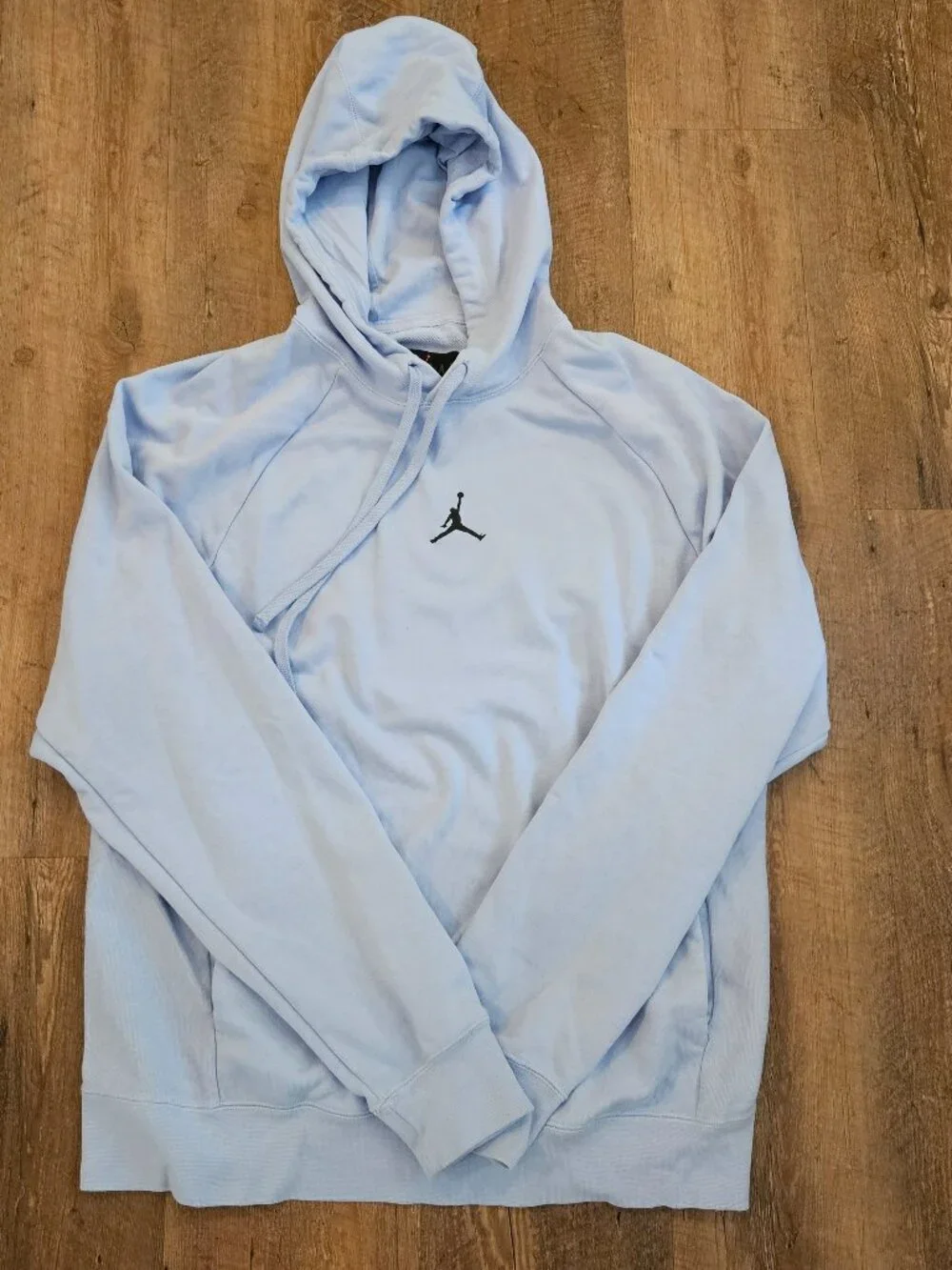 Jordan Dri-FIT Men's Medium Light Blue Pullover Hoodie Jumpman Athletic Sweatshi
